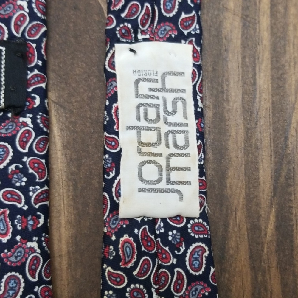 Vintage Christian Dior Paisley Print Silk Tie - Picture 5 of 6